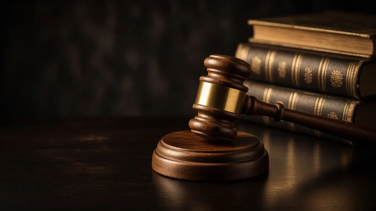 Judge's gavel and law books — litigation and investigation communications in Kenya